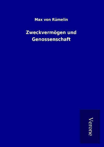 Zweckvermögen und Genossenschaft