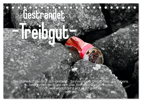 Gestrandet -Treibgut- (Tischkalender 2026 DIN A5 quer), CALVENDO Monatskalender