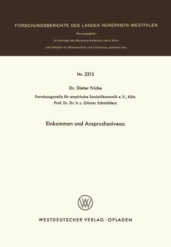 Einkommen und Anspruchsniveau