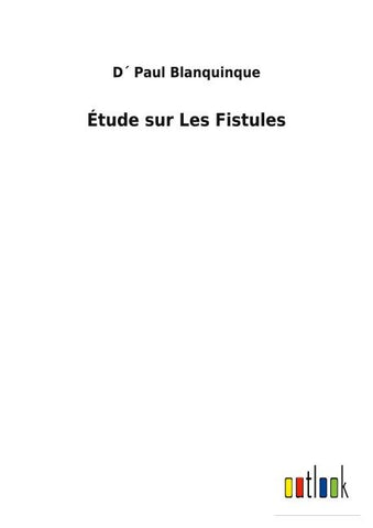 Étude sur Les Fistules