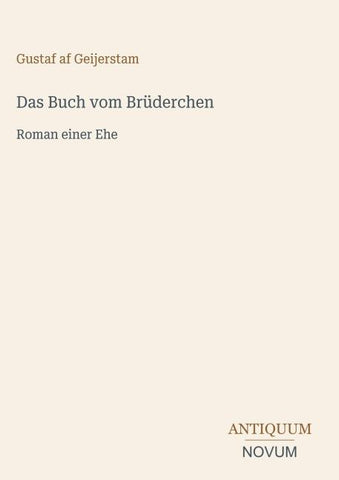 Das Buch vom Brüderchen