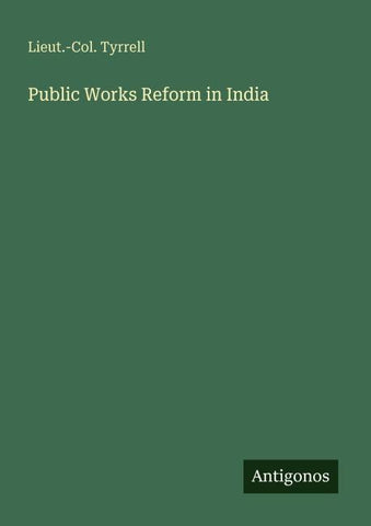 Public Works Reform in India