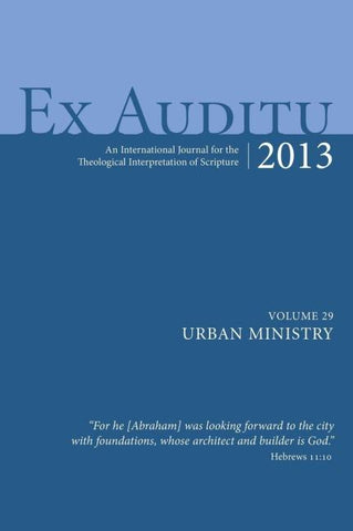 Ex Auditu - Volume 29