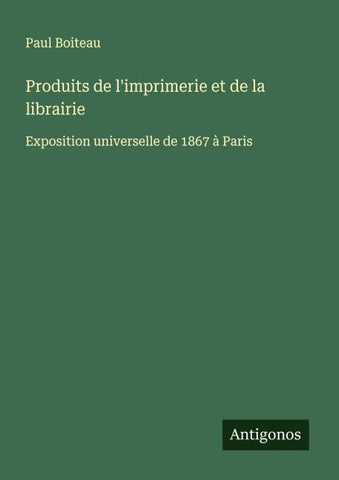 Produits de l'imprimerie et de la librairie