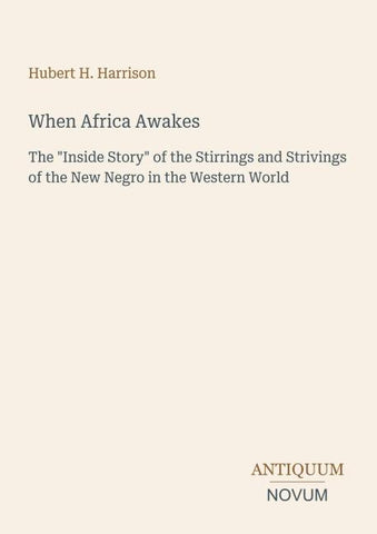When Africa Awakes