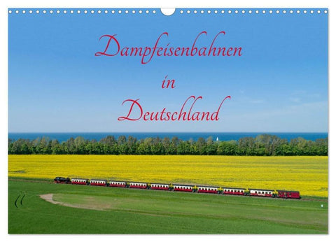 Dampfeisenbahnen in Deutschland (Wandkalender 2026 DIN A3 quer), CALVENDO Monatskalender