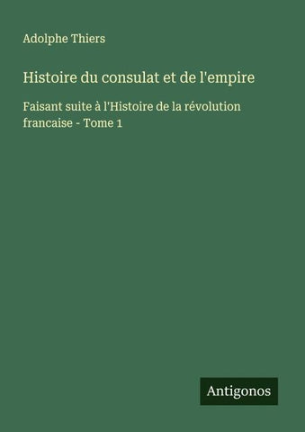 Histoire du consulat et de l'empire