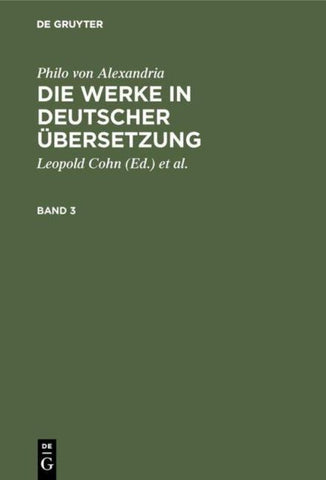 Die Werke in deutscher Übersetzung. Band 3