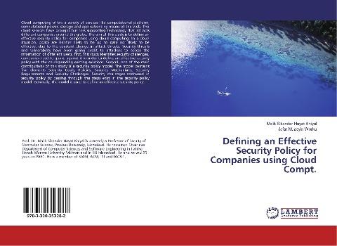 Defining an Effective Security Policy for Companies using Cloud Compt.
