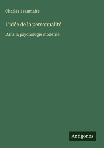 L'idée de la personnalité