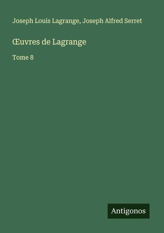 ¿uvres de Lagrange