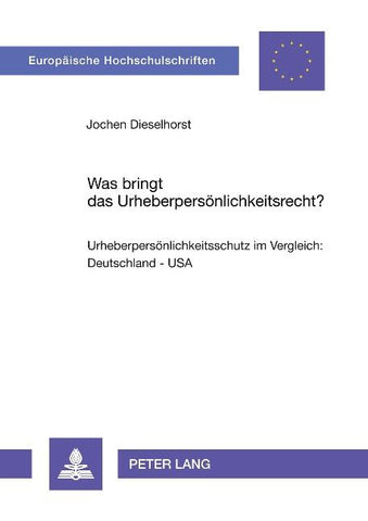 Was bringt das Urheberpersönlichkeitsrecht?