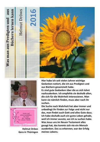 Was man aus Predigten und aus Büchern lernen kann