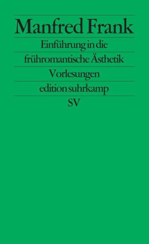 Einführung in die frühromantische Ästhetik