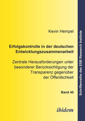 Erfolgskontrolle in der deutschen Entwicklungszusammenarbeit