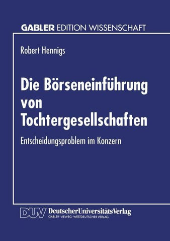 Die Börseneinführung von Tochtergesellschaften
