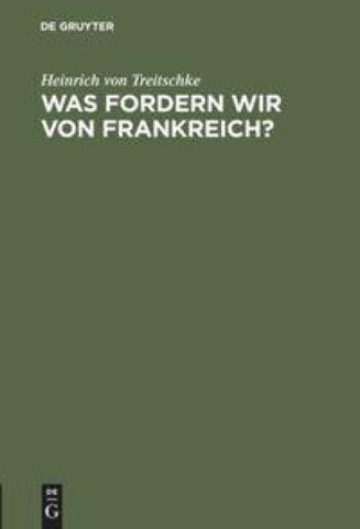 Was fordern wir von Frankreich?