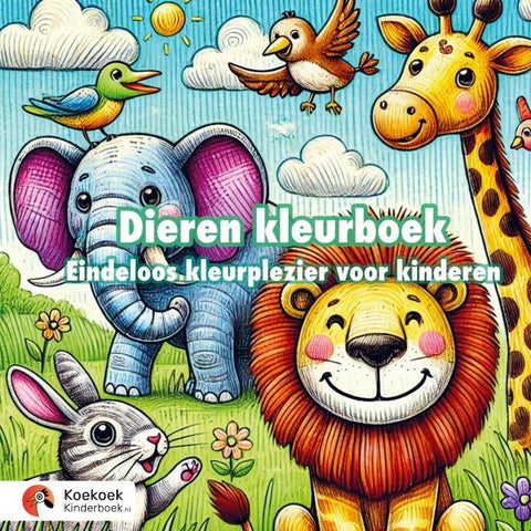 Dieren kleurboek voor kinderen (4-8 jaar)