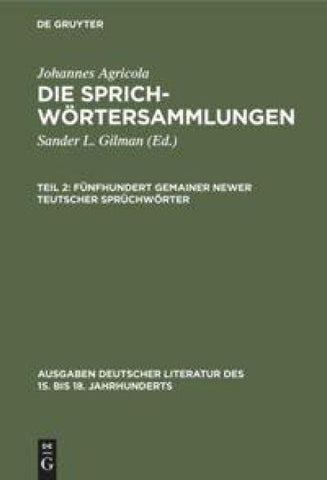 Fünfhundert gemainer newer teutscher Sprüchwörter