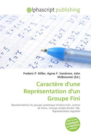 Caractère d'une Représentation d'un Groupe Fini