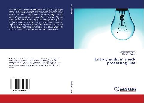 Energy audit in snack processing line