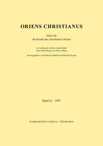 Oriens Christianus 81 (1997)