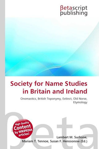 Society for Name Studies in Britain and Ireland