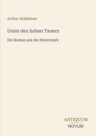 Unter den hohen Tauern