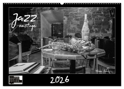 Jazz onstage (Wandkalender 2026 DIN A2 quer), CALVENDO Monatskalender