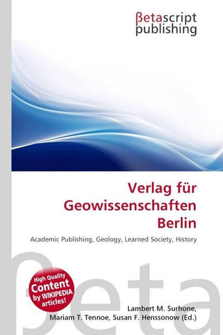 Verlag für Geowissenschaften Berlin