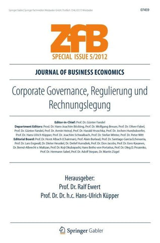 Corporate Governance, Regulierung und Rechnungslegung