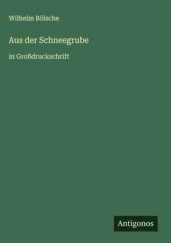Aus der Schneegrube