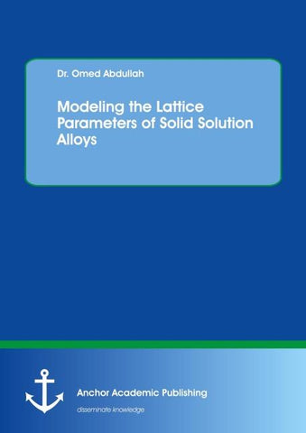 Modeling the Lattice Parameters of Solid Solution Alloys