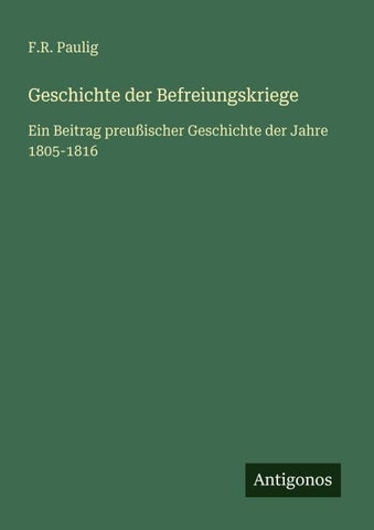Geschichte der Befreiungskriege