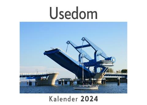 Usedom (Wandkalender 2024, Kalender DIN A4 quer, Monatskalender im Querformat mit Kalendarium, Das perfekte Geschenk)