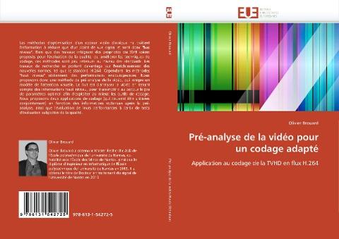 Pré-analyse de la vidéo pour un codage adapté