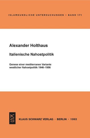 Italienische Nahostpolitik