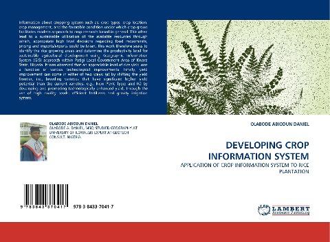DEVELOPING CROP INFORMATION SYSTEM