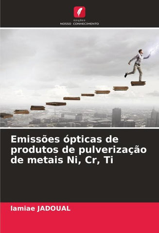 Emissões ópticas de produtos de pulverização de metais Ni, Cr, Ti
