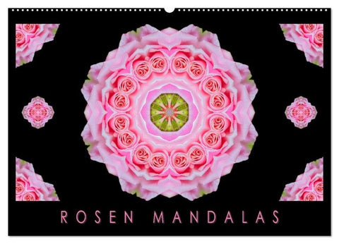 ROSEN MANDALAS (Wandkalender 2027 DIN A2 quer), CALVENDO Monatskalender