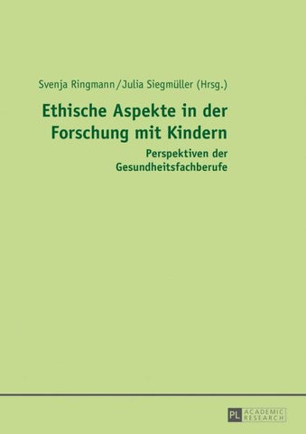 Ethische Aspekte in der Forschung mit Kindern