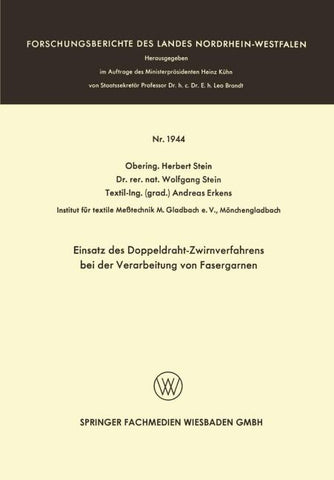 Einsatz des Doppeldraht-Zwirnverfahrens bei der Verarbeitung von Fasergarnen