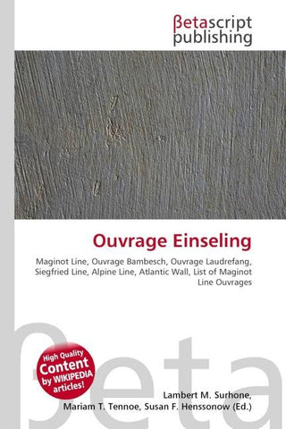 Ouvrage Einseling
