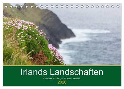 Irlands Landschaften (Tischkalender 2026 DIN A5 quer), CALVENDO Monatskalender