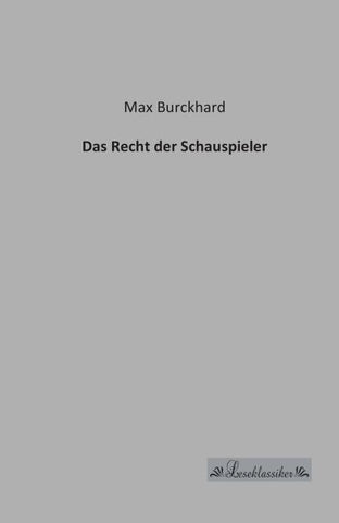 Das Recht der Schauspieler