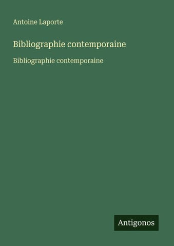 Bibliographie contemporaine