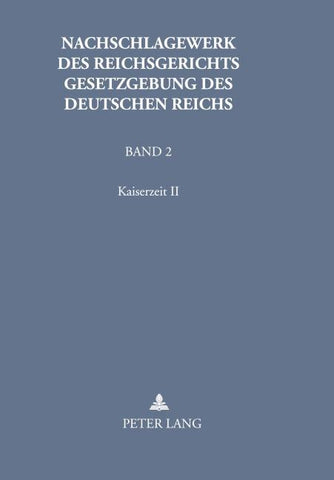 Nachschlagewerk des Reichsgerichts – Gesetzgebung des Deutschen Reichs