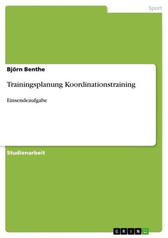 Trainingsplanung Koordinationstraining