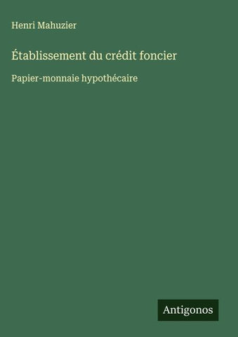 Établissement du crédit foncier