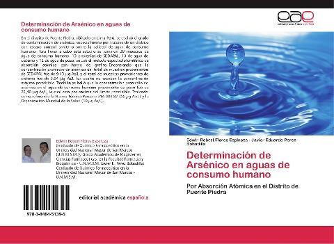 Determinación de Arsénico en aguas de consumo humano